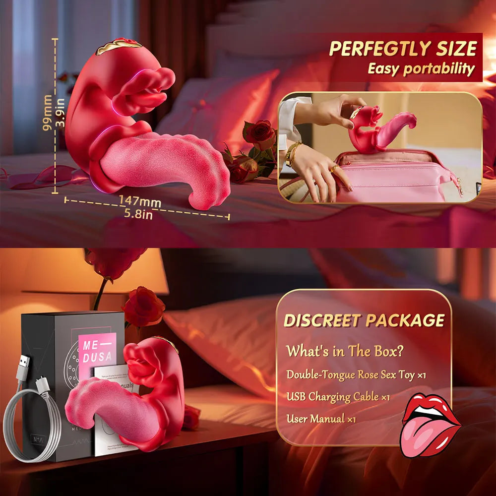 Vibrator for Women 4 in 1 Tongue Thrusting Vibrator