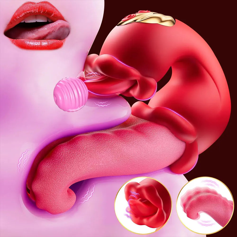 Vibrator for Women 4 in 1 Tongue Thrusting Vibrator