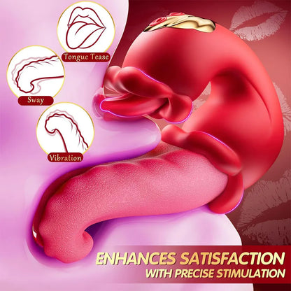 Vibrator for Women 4 in 1 Tongue Thrusting Vibrator